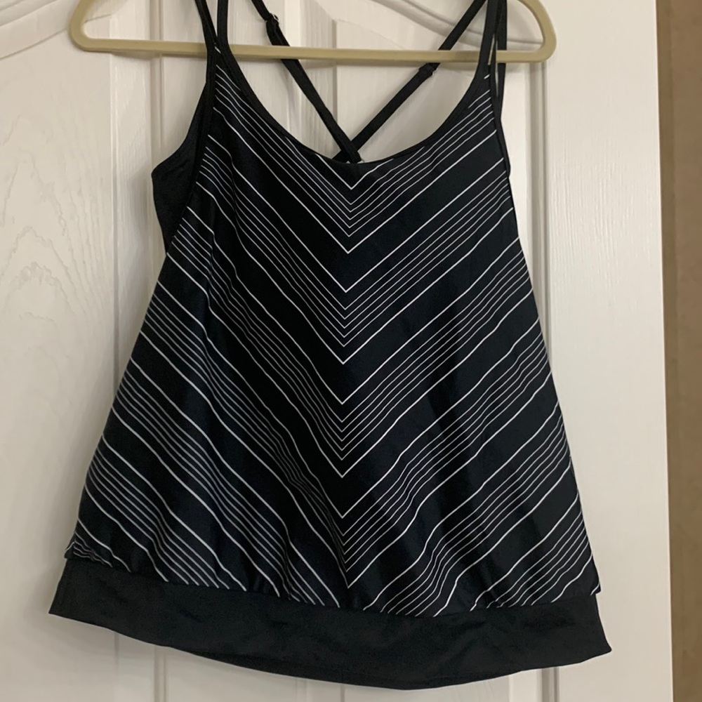 NWT Athleta Chevron Tankini 38B/ C
